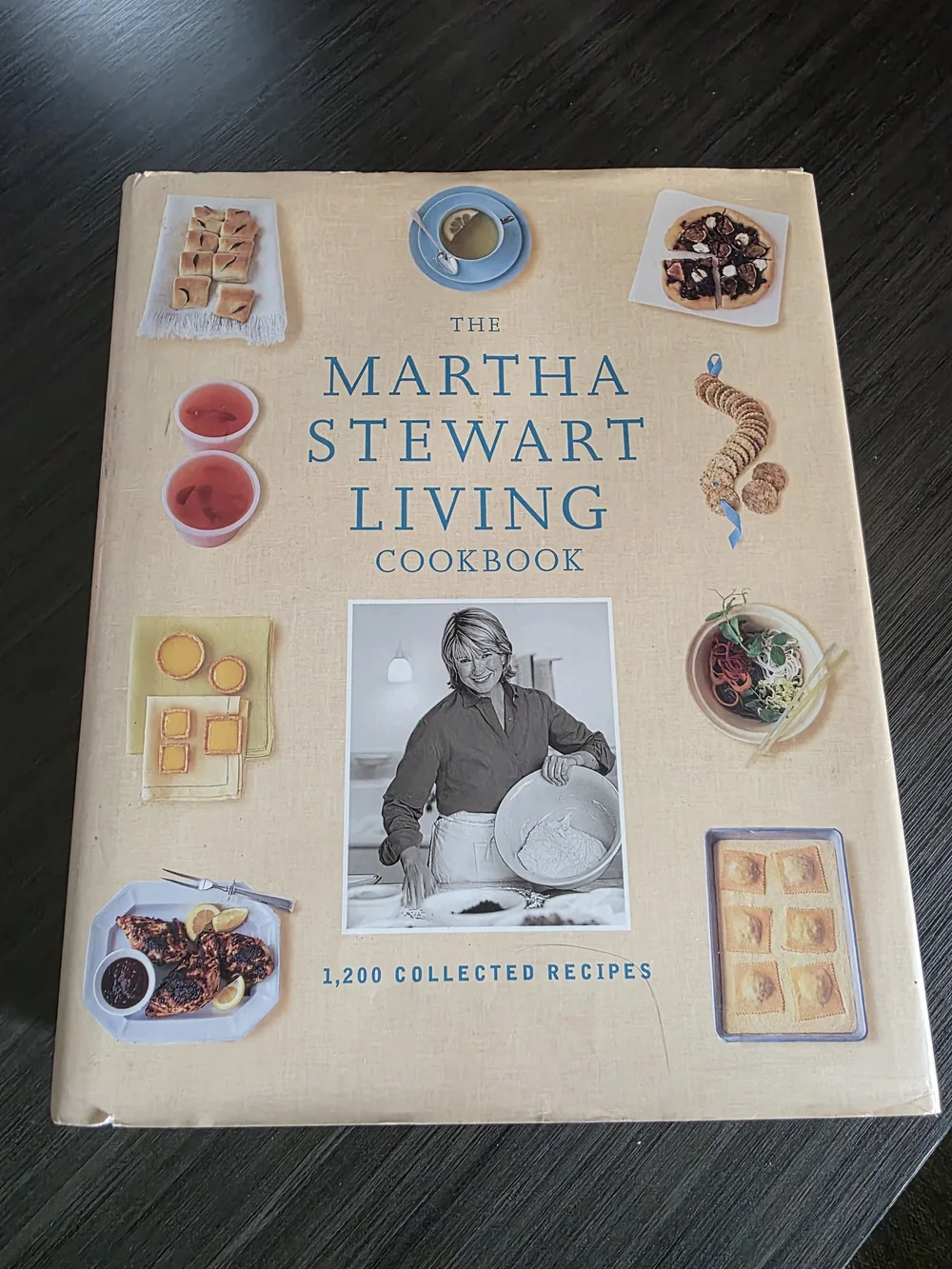 Vintage Martha Stewart Living Cookbook – Cream cover blue text